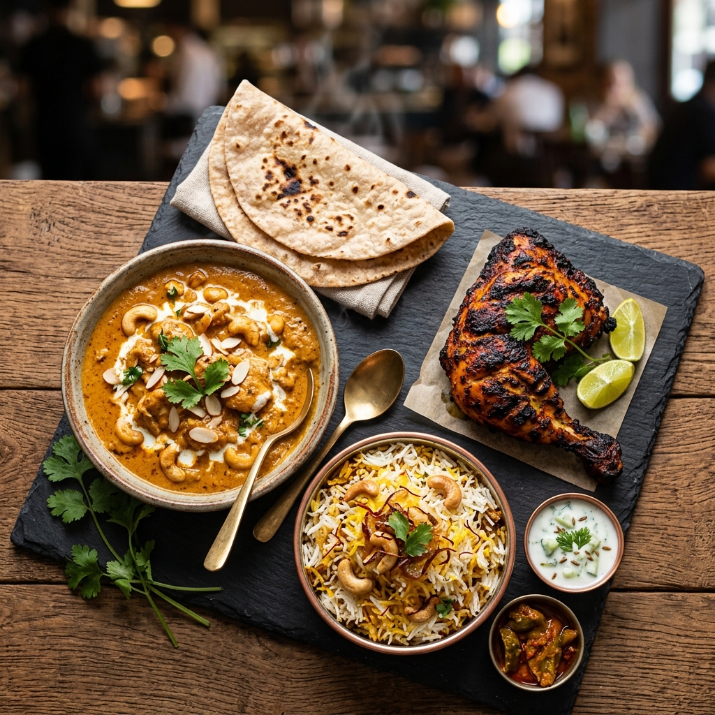 Chicken Korma + 2 Roti + Biryani Rice + 1 Pc Tandoori Chicken