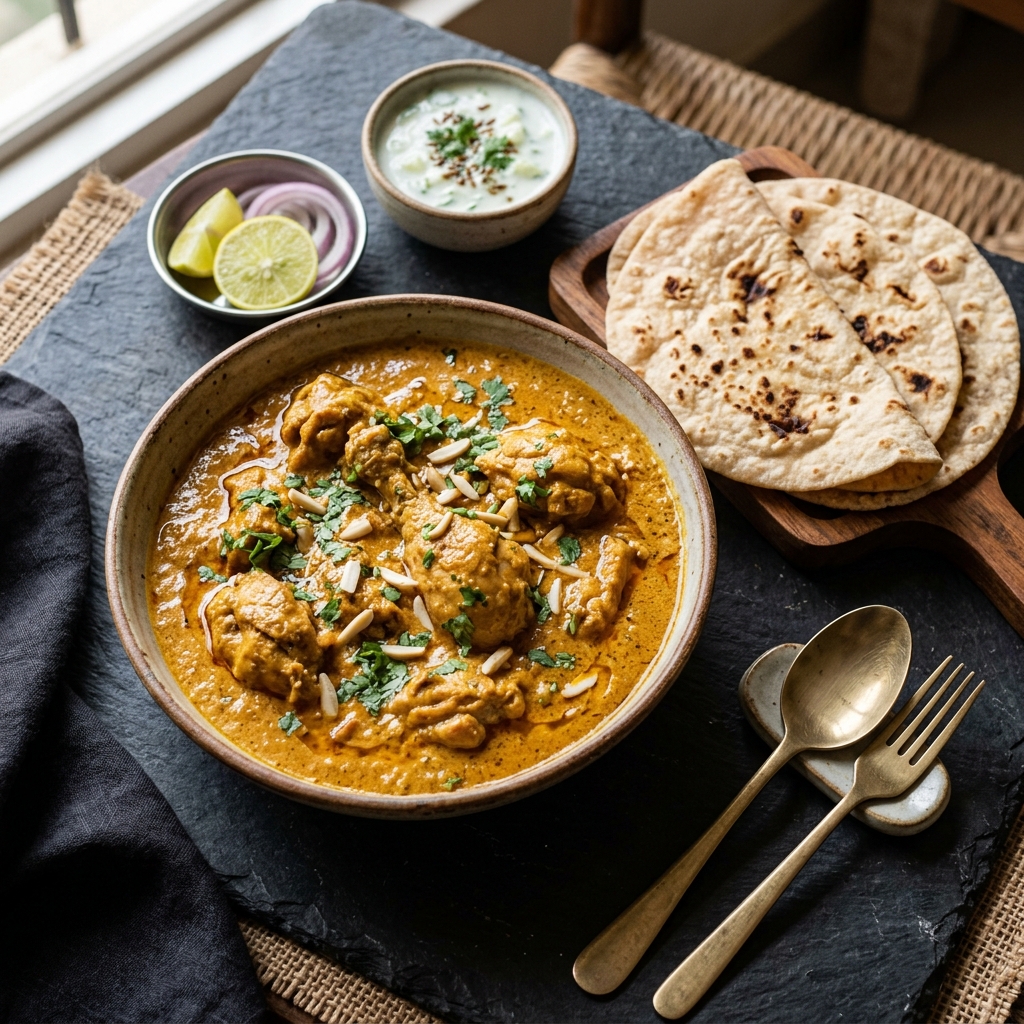 Chicken Korma + 3 Roti
